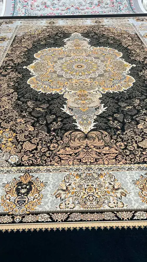 روفرشی کشدار مخمل شانل تراکم بالا (کاور فرش) کد A506 - 1