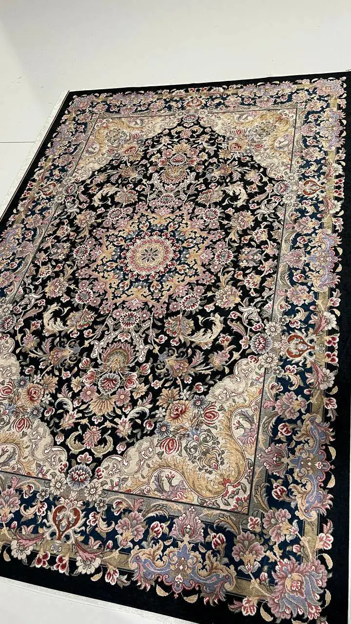 روفرشی کشدار مخمل شانل تراکم بالا (کاور فرش) کد A612 - 1