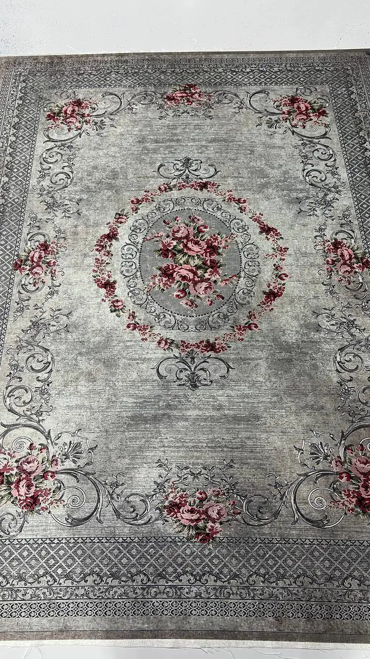 روفرشی کشدار مخمل شانل تراکم بالا (کاور فرش) کد A616 - 1