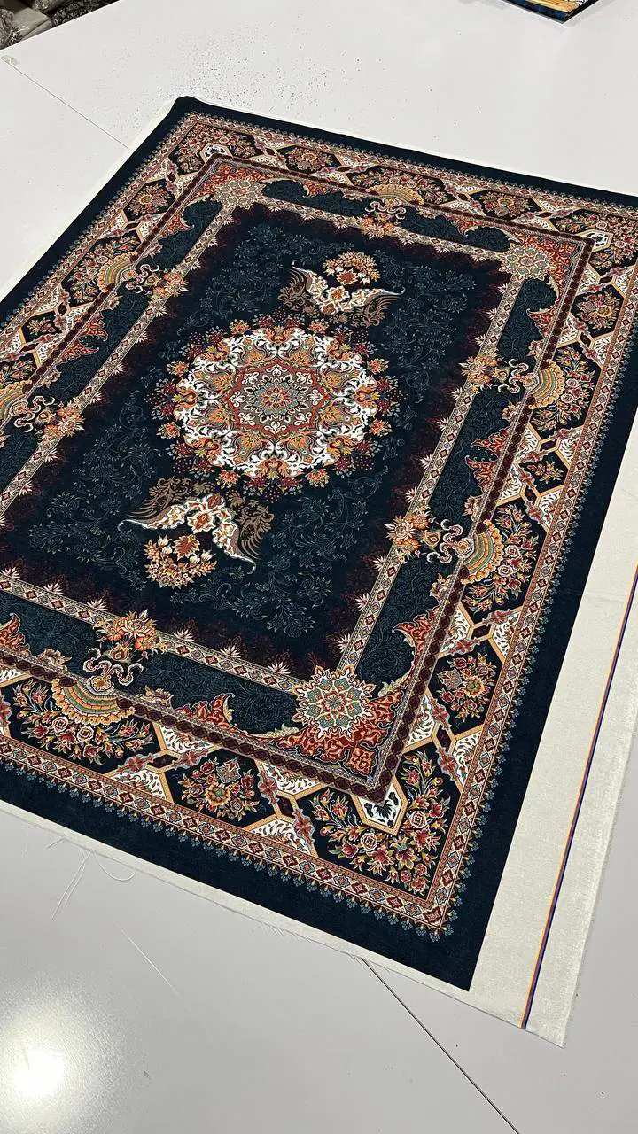 روفرشی کشدار مخمل شانل تراکم بالا (کاور فرش) کد A650 - 1