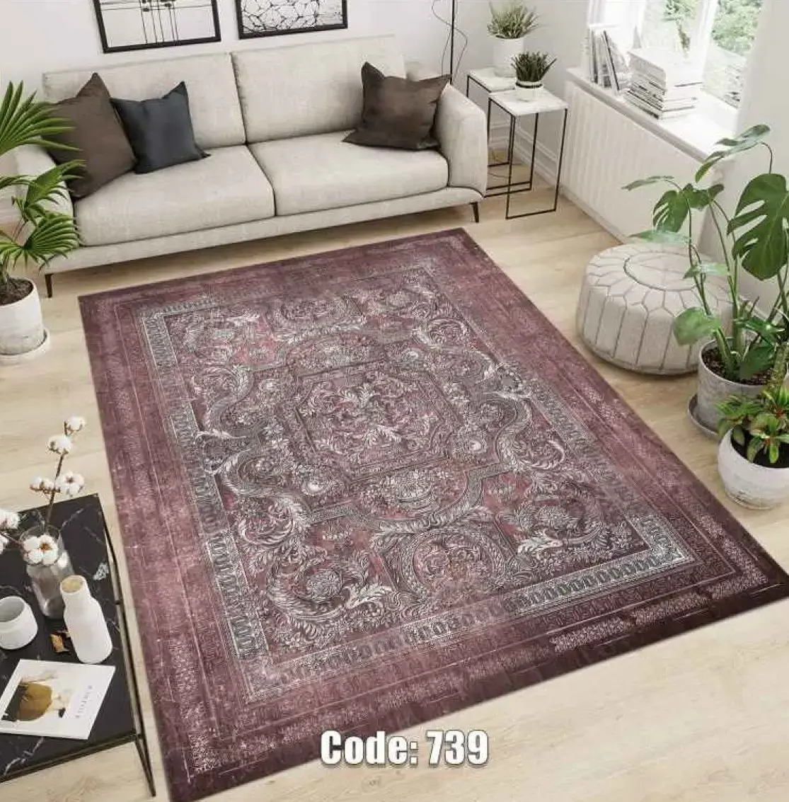 روفرشی کشدار مخمل شانل کد C739 - 1