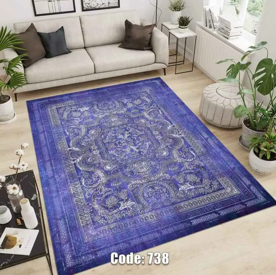 روفرشی کشدار مخمل شانل کد C738 - 1