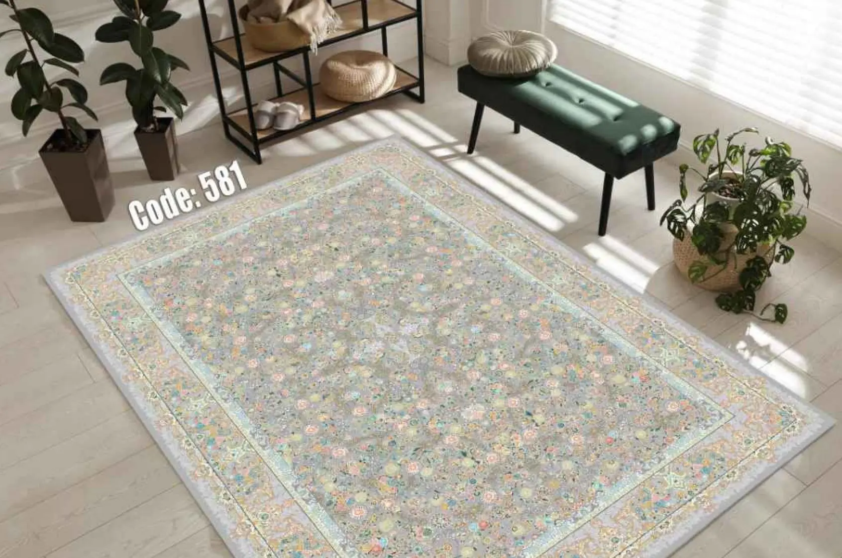 روفرشی کشدار مخمل شانل کد C581 - 1