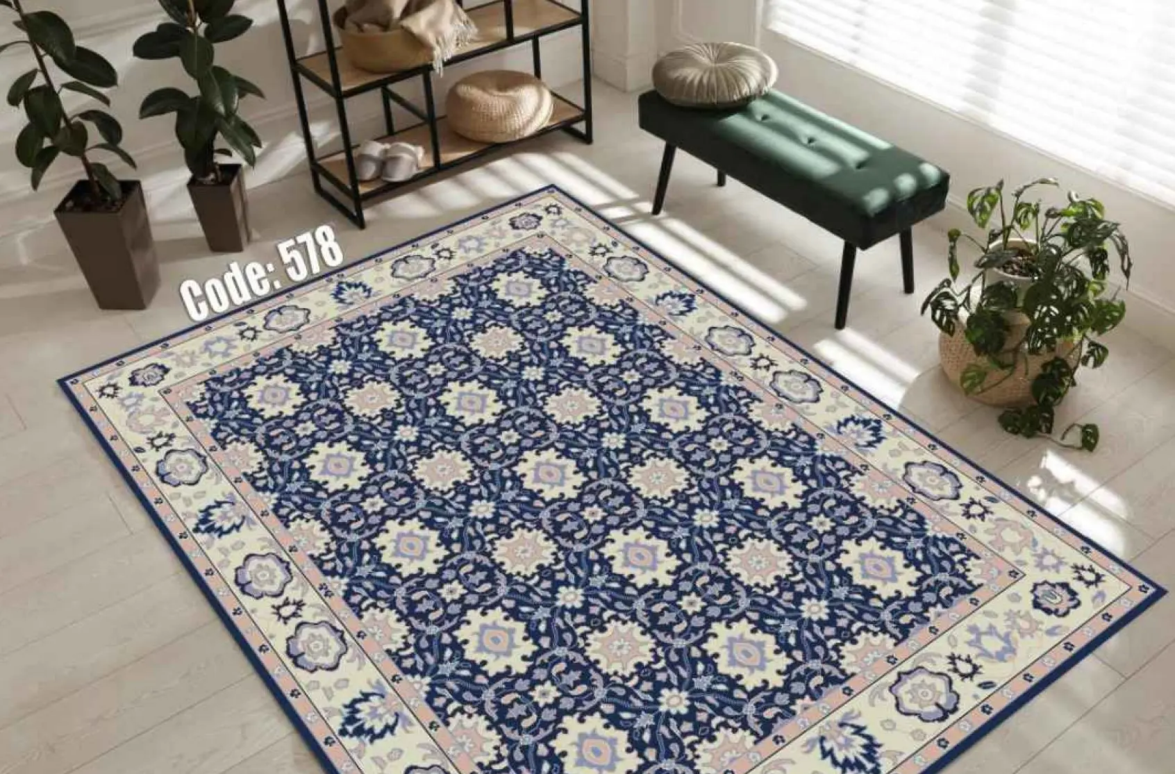 روفرشی کشدار مخمل شانل کد C578 - 1