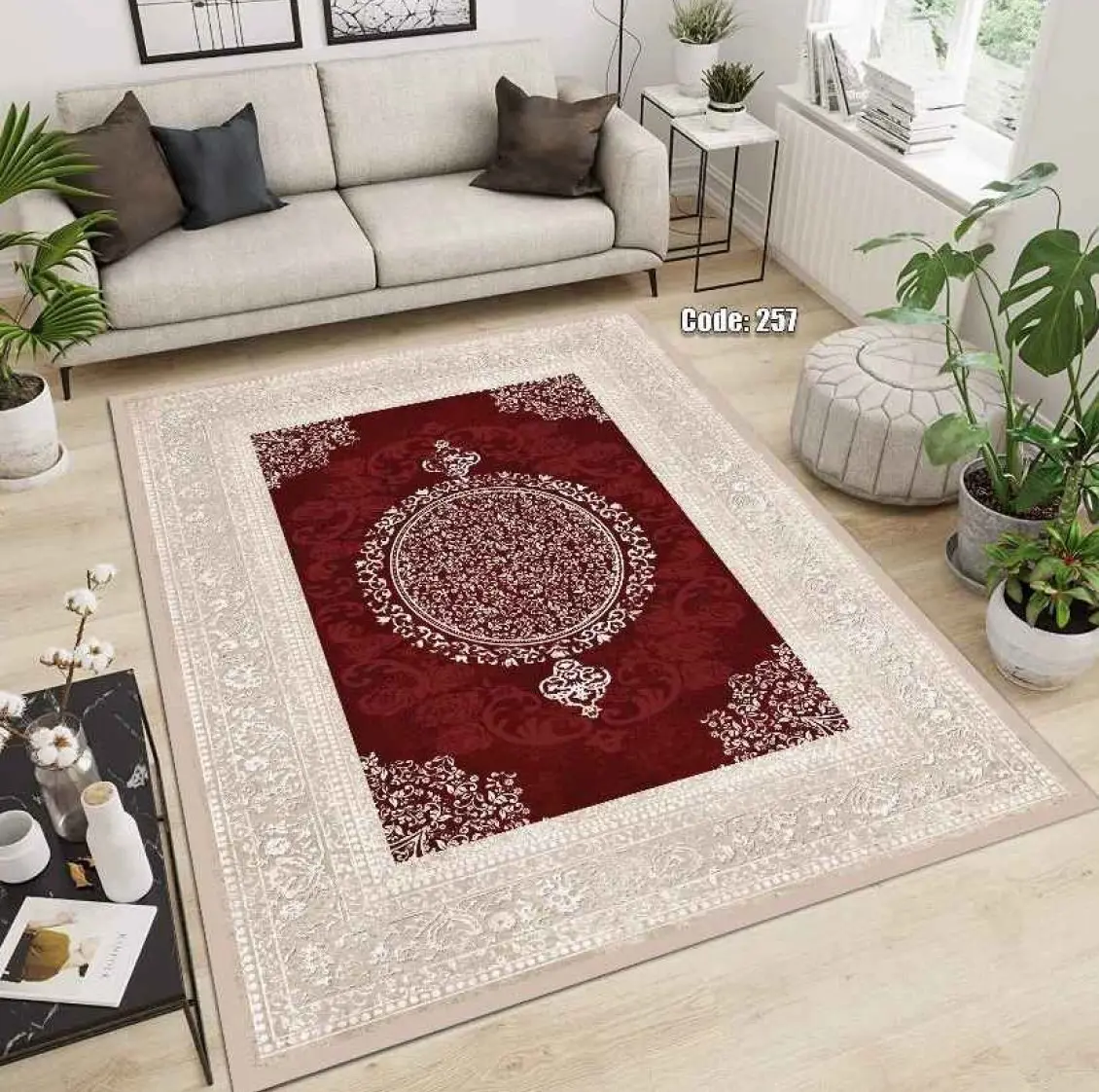 روفرشی کشدار مخمل شانل کد C257 - 1