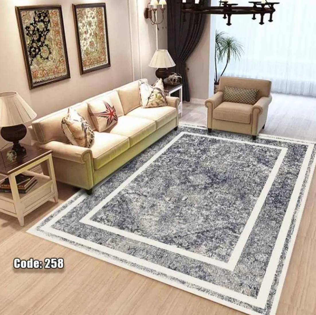روفرشی کشدار مخمل شانل کد C258 - 1