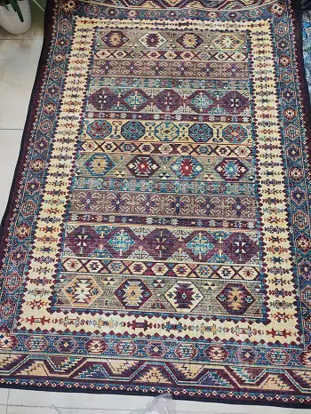 قالیچه پشت نمدی (گلیم نمدی) چاپی سایز 120 در 180 کد 002 - ارسال فوری - 1