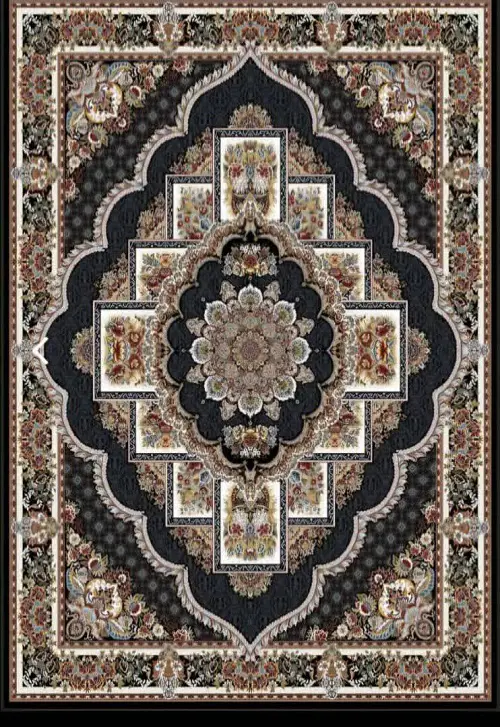 قالیچه پشت نمدی (گلیم نمدی) چاپی سایز 180 در 270 (6 متری) کد 002 - ارسال فوری - 1