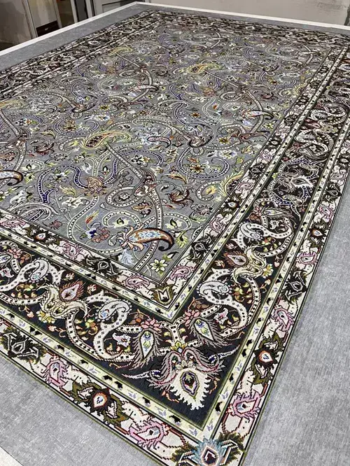 روفرشی کشدار مخمل شانل تراکم بالا (کاور فرش) کد A172 - 1