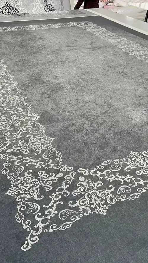 روفرشی کشدار مخمل شانل تراکم بالا (کاور فرش) کد A436 - 1