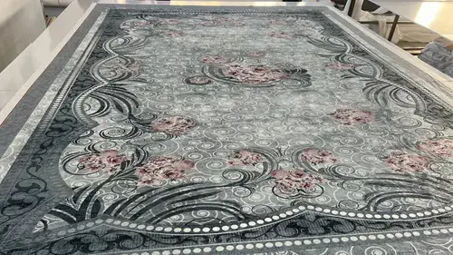 روفرشی کشدار مخمل شانل تراکم بالا (کاور فرش) کد A4140 - 1