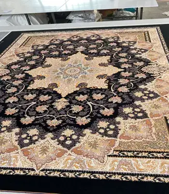روفرشی کشدار مخمل شانل تراکم بالا (کاور فرش) کد A453 - 1