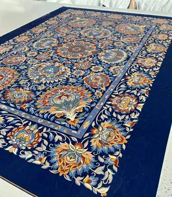 روفرشی کشدار مخمل شانل تراکم بالا (کاور فرش) کد A550 - 1