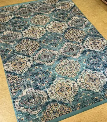 روفرشی کشدار مخمل شانل تراکم بالا (کاور فرش) کد A101 - 1