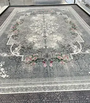 روفرشی کشدار مخمل شانل تراکم بالا (کاور فرش) کد A466 - 1