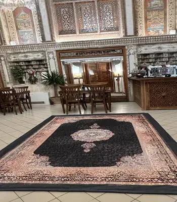 روفرشی کشدار کد B1712 - رنگ زمینه طوسی - 1