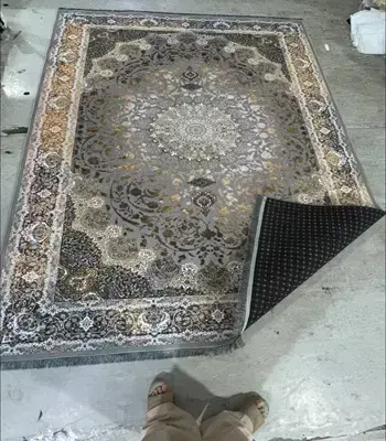 فرشینه ترمزدار طوسی و طلایی کد B0787 - 1