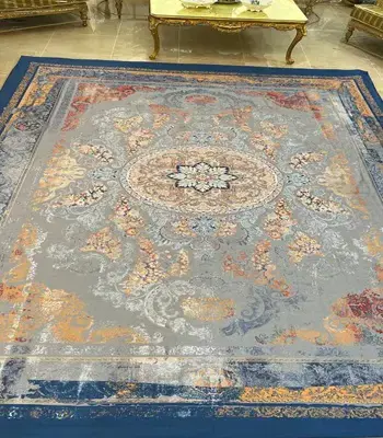 روفرشی کشدار کد B1839 - رنگ زمینه طوسی - 1