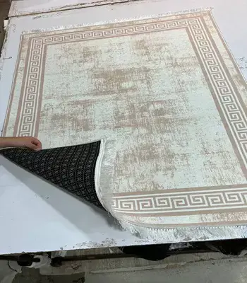 فرشینه ترمزدار کرم نسکافه‌ای کد B1518 - 1
