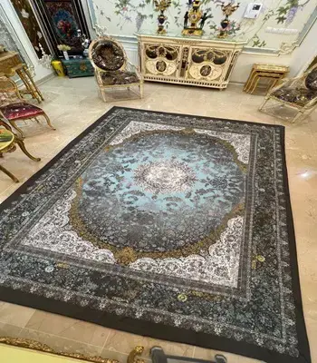 روفرشی کشدار کد B1837 - رنگ زمینه طوسی - 1