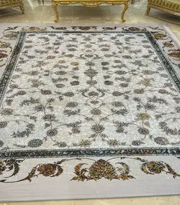 روفرشی کشدار طرح افشان کد B1828 - رنگ زمینه فیلی - 1