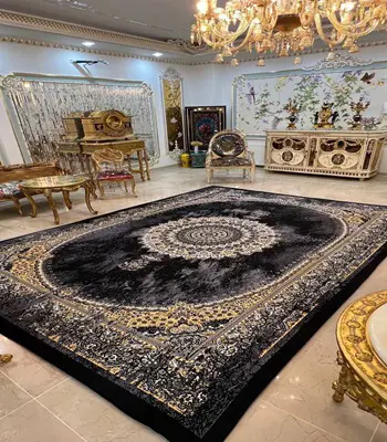 روفرشی کشدار کد B1843 - رنگ زمینه طوسی - 1