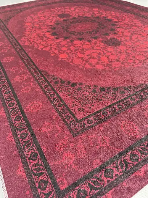 فرشینه ترمزدار و ریشه دار رنگ لاکی کد A789 - 1