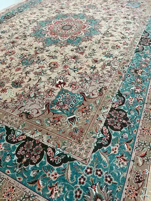 فرشینه ترمزدار کد A835 – زمینه نسکافه‌ای طرح سنتی (تولید در ابعاد دلخواه) - 1