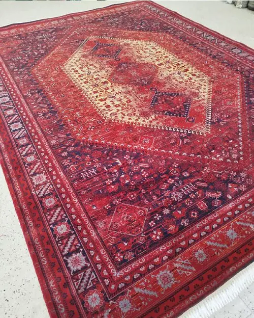 فرش طرح سنتی 1000 شانه بیجار لاکی - ارسال رایگان - 1