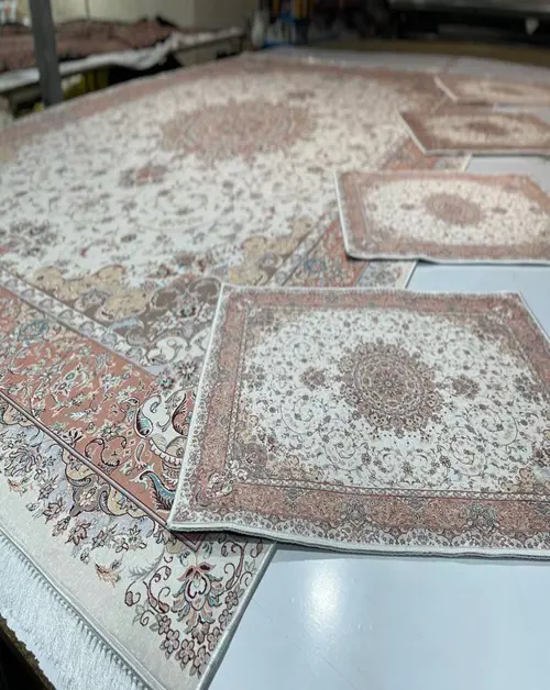 فرشینه ترمزدار رنگ کرم کد B0754 - 1