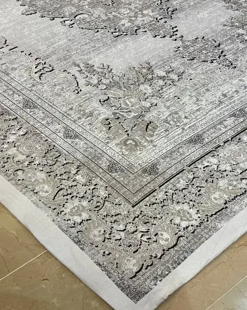 روفرشی کشدار رنگ طوسی مدل B1826 - 1