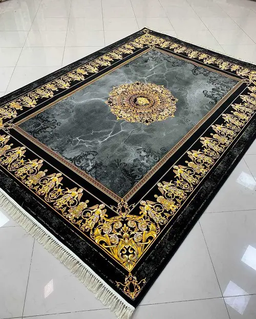 فرش ورساچه طلاکوب 1200 شانه دودی – ارسال رایگان - 1