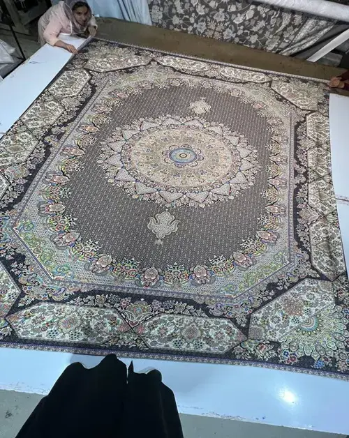 روفرشی کشدار طرح اصیل تبریز-ماهی مدل B0699 - 1
