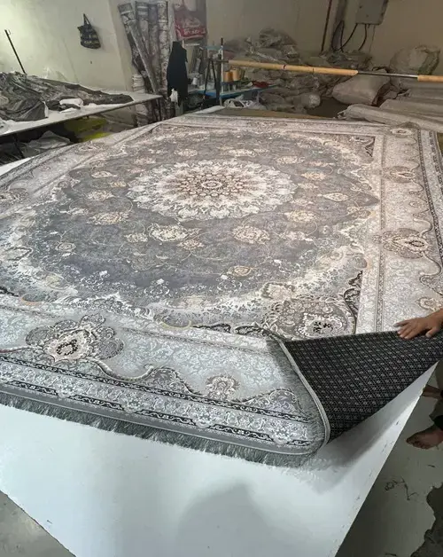 فرشینه ترمزدار ترکیب رنگ طوسی و کرم کد B1661 - 1