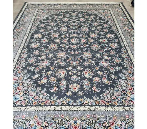فرش 1200 شانه آیلار زمینه دودی – ترکیبی از وقار، زیبایی و هنرمندی مدرن - ارسال رایگان - 1