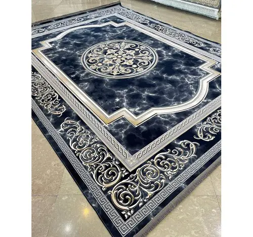 فرش 1200 شانه سرامیکی طرح مدوسا سرمه‌ای – ارسال رایگان - 1