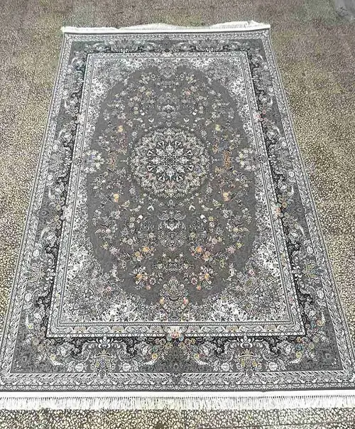 فرش 1200 شانه طرح پردیس نقره‌ای – ارسال رایگان - 1
