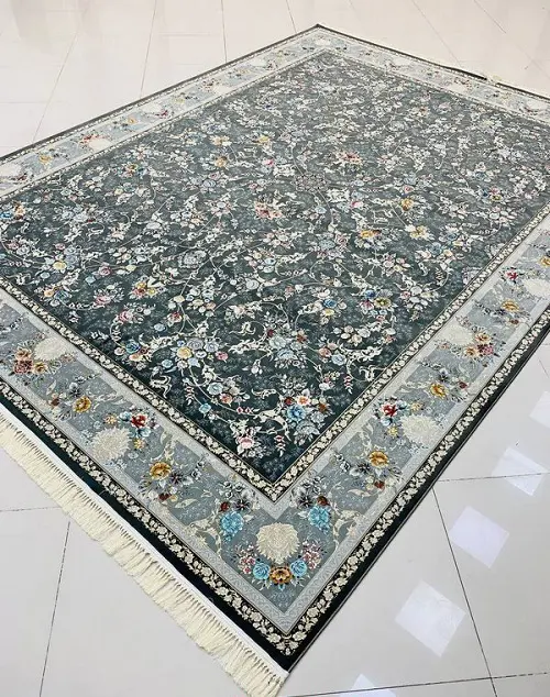 فرش 1200 شانه افشان دودی طرح مهدیسا – تراکم 3600 – ارسال رایگان - 1