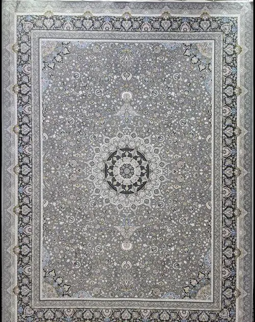 فرش 1200 شانه طوسی طرح افشان اکسیر – ارسال رایگان - 1