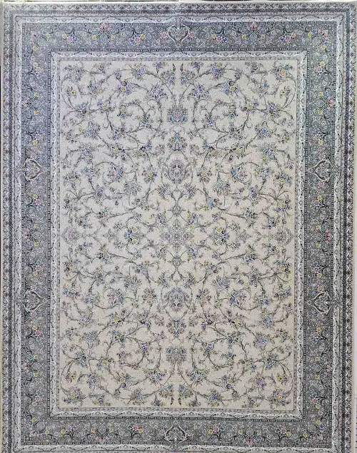 فرش 1200 شانه بژ طرح افشان هلن – ارسال رایگان - 1