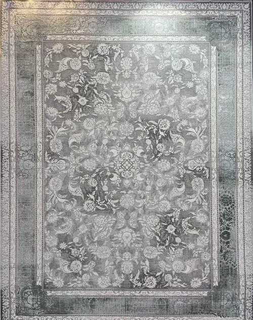 فرش سبز مدرن 1200 شانه طرح مدیسا – ارسال رایگان - 1