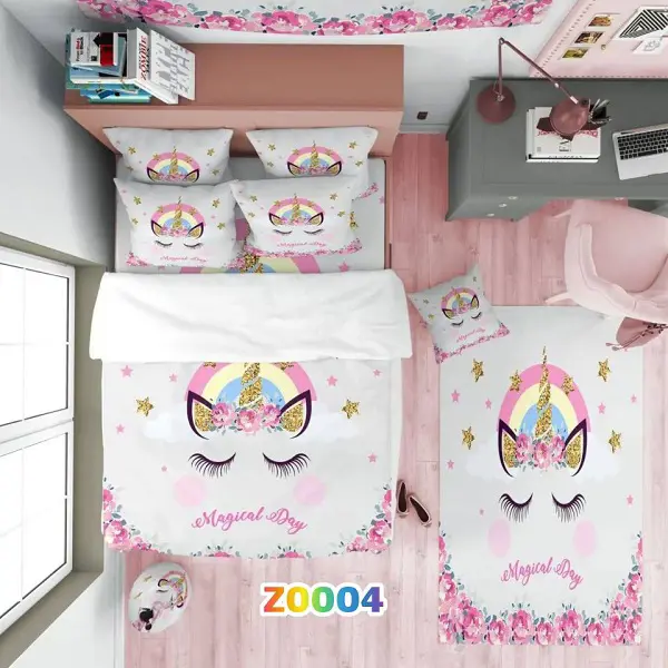 روتختی تک نفره و دو نفره کودک – میکرو تنسل یا مخمل شانل Z0004 - 1