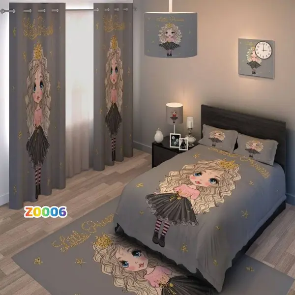 روتختی تک نفره و دو نفره کودک – میکرو تنسل یا مخمل شانل Z0006 - 1