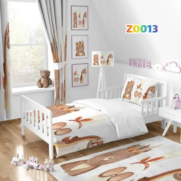 روتختی تک نفره و دو نفره کودک – میکرو تنسل یا مخمل شانل Z0013 - 1