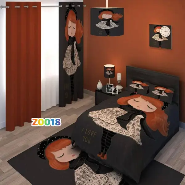 روتختی تک نفره و دو نفره کودک – میکرو تنسل یا مخمل شانل Z0018 - 1