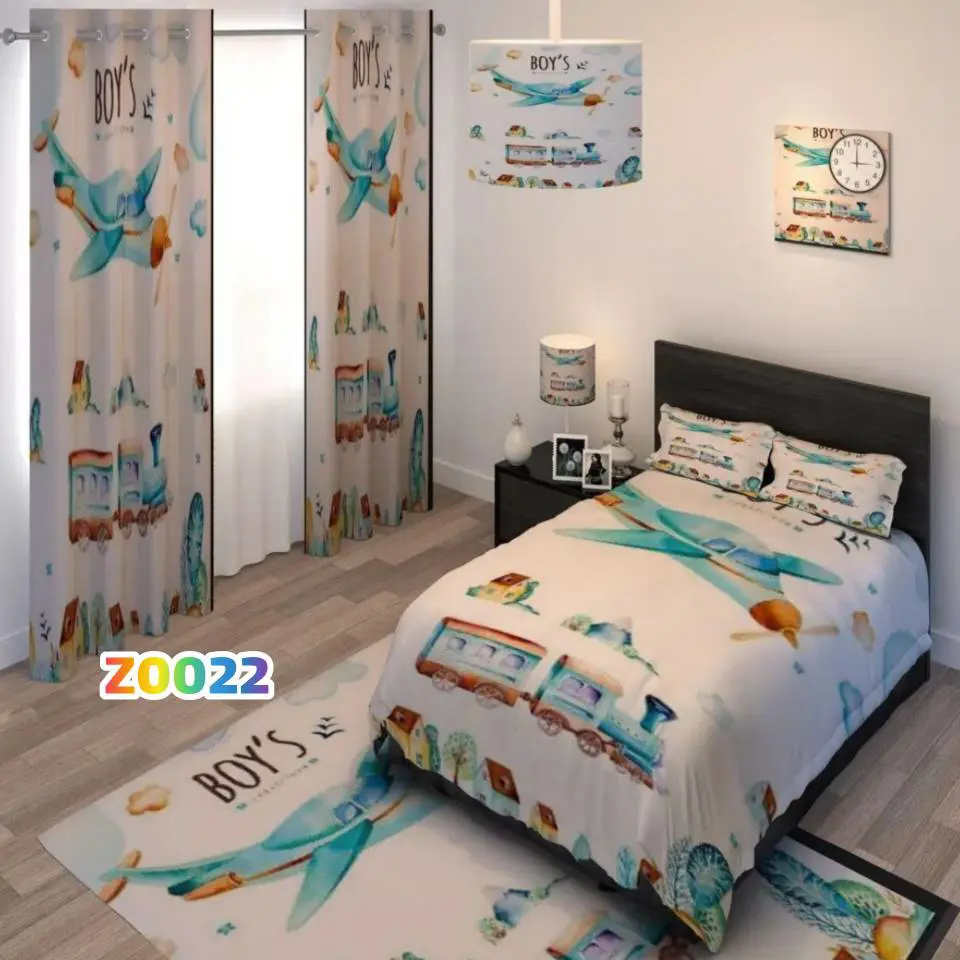روتختی تک نفره و دو نفره کودک – میکرو تنسل یا مخمل شانل Z0022 - 1