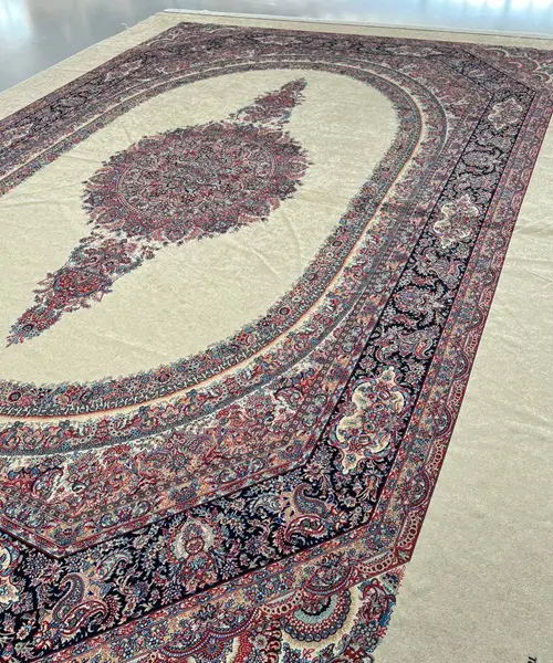 روفرشی کشدار مخمل شانل تراکم بالا (کاور فرش) کد A174 - 1