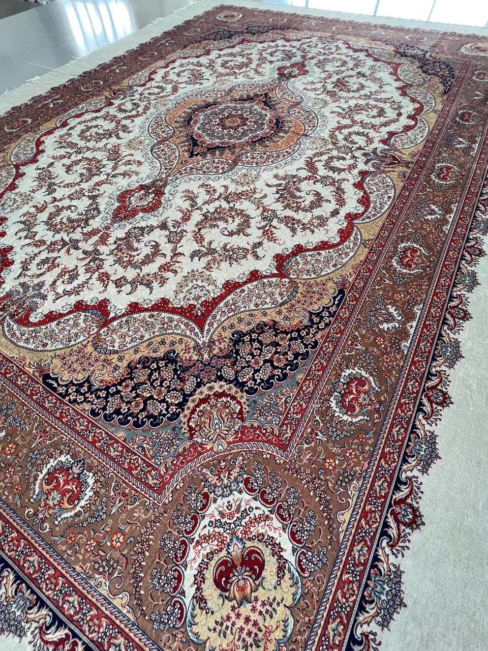 روفرشی کشدار مخمل شانل تراکم بالا (کاور فرش) کد A113 - 1