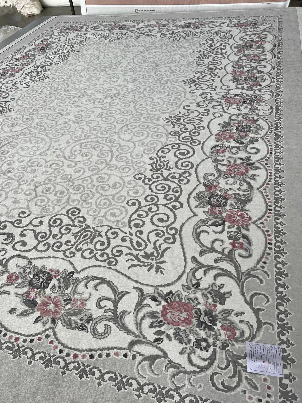 روفرشی کشدار مخمل شانل تراکم بالا (کاور فرش) کد A136 - 1
