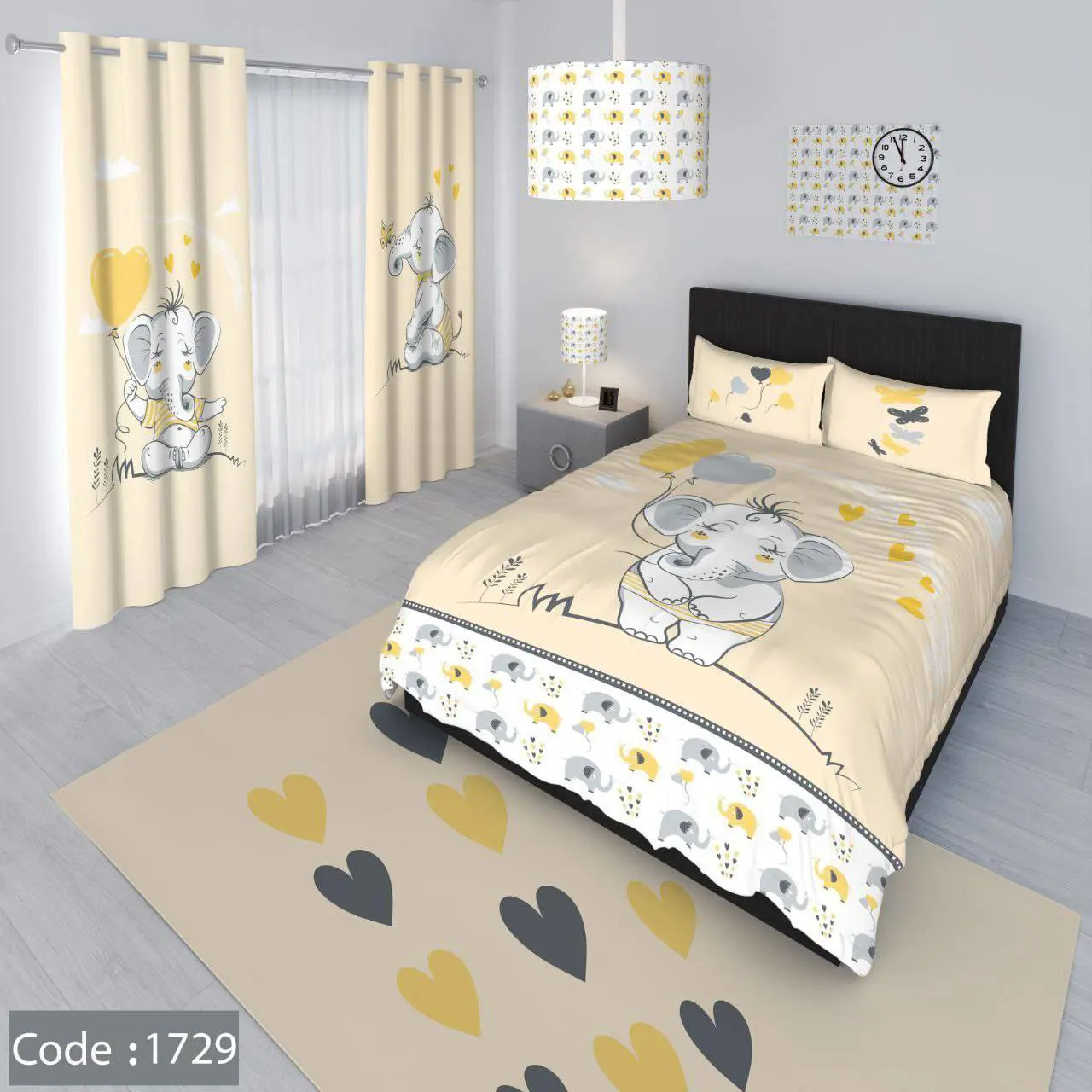 روتختی تک نفره و دو نفره کودک – میکرو تنسل یا مخمل شانل 1729 - 1